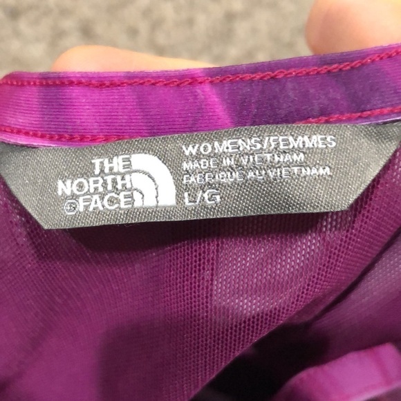 North Face Active Tank Top Size Large Purple Marble Tie Dye - Picture 8 of 12